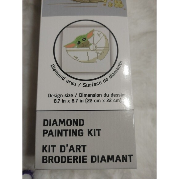 Camelot Dotz Diamond Painting Art Kit 8.7"X8.7" The Mandalorian The Child Moving - Picture 8 of 8